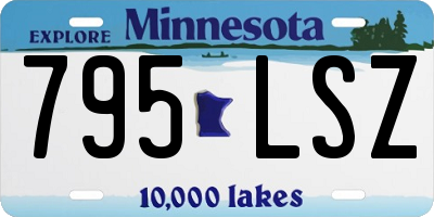 MN license plate 795LSZ