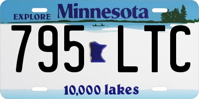 MN license plate 795LTC