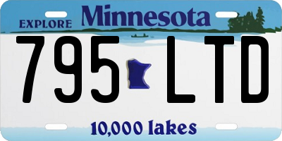 MN license plate 795LTD