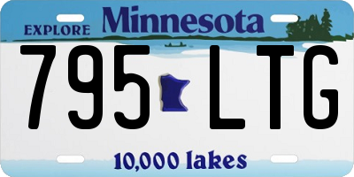 MN license plate 795LTG