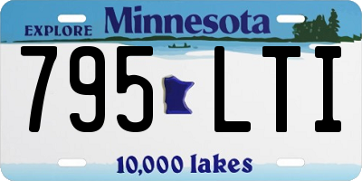 MN license plate 795LTI