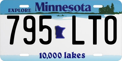 MN license plate 795LTO