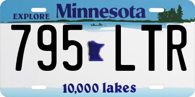 MN license plate 795LTR