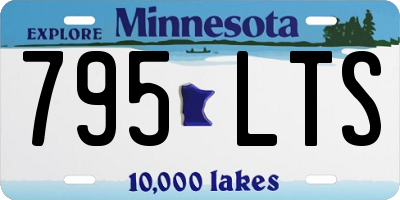MN license plate 795LTS