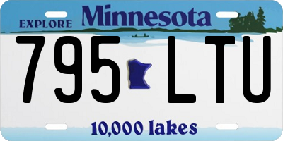 MN license plate 795LTU