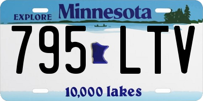 MN license plate 795LTV
