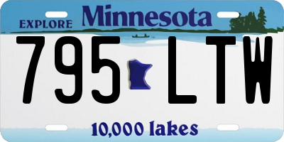 MN license plate 795LTW