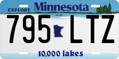 MN license plate 795LTZ