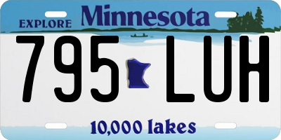 MN license plate 795LUH