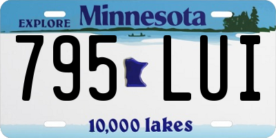 MN license plate 795LUI