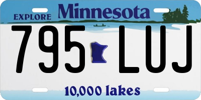 MN license plate 795LUJ