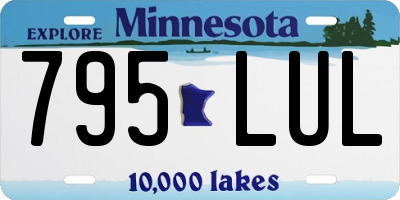 MN license plate 795LUL