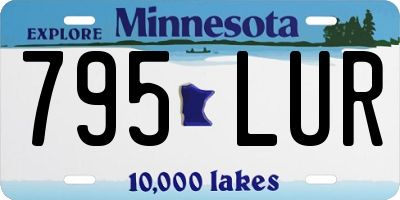 MN license plate 795LUR