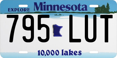 MN license plate 795LUT