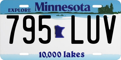 MN license plate 795LUV