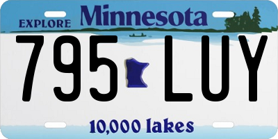 MN license plate 795LUY