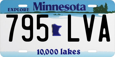 MN license plate 795LVA