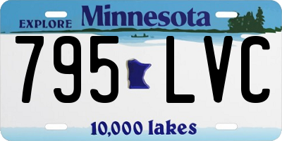 MN license plate 795LVC