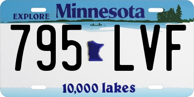 MN license plate 795LVF