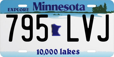 MN license plate 795LVJ