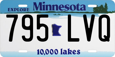 MN license plate 795LVQ