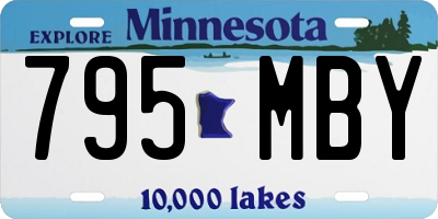 MN license plate 795MBY