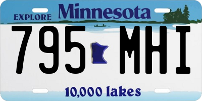 MN license plate 795MHI