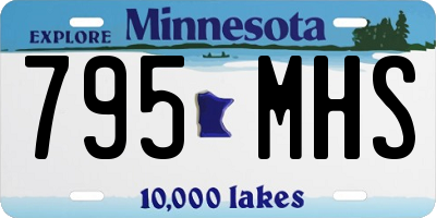 MN license plate 795MHS