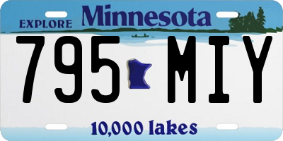 MN license plate 795MIY