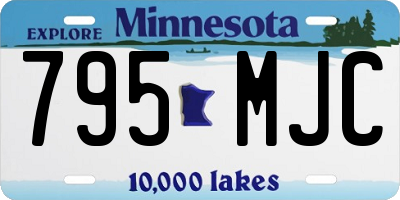 MN license plate 795MJC