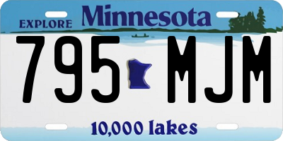 MN license plate 795MJM