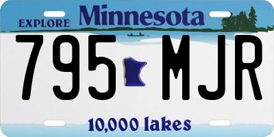 MN license plate 795MJR