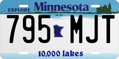 MN license plate 795MJT