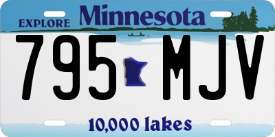 MN license plate 795MJV