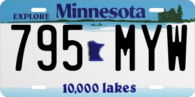 MN license plate 795MYW