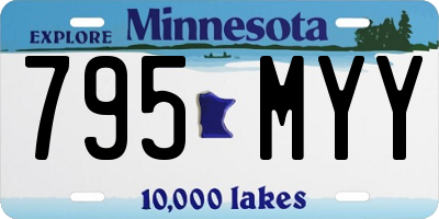 MN license plate 795MYY