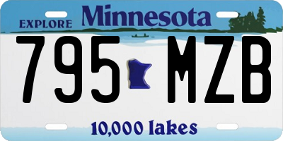 MN license plate 795MZB