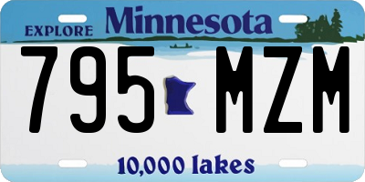 MN license plate 795MZM