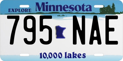 MN license plate 795NAE