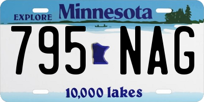 MN license plate 795NAG