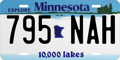 MN license plate 795NAH
