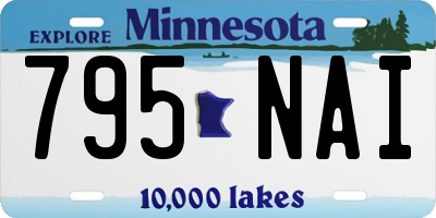 MN license plate 795NAI