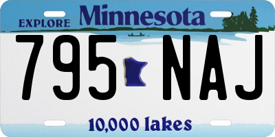 MN license plate 795NAJ