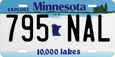 MN license plate 795NAL