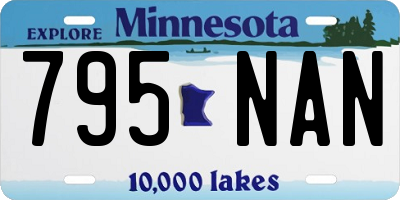 MN license plate 795NAN