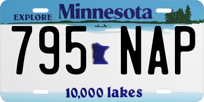MN license plate 795NAP