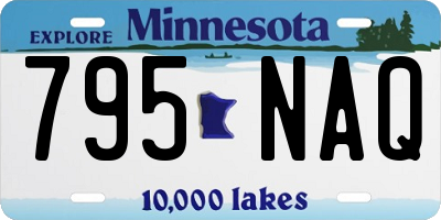 MN license plate 795NAQ