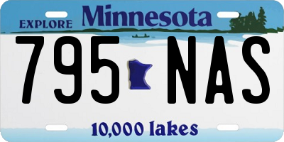 MN license plate 795NAS