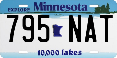 MN license plate 795NAT