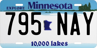 MN license plate 795NAY